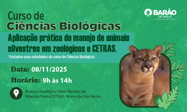 Aplicação prática do manejo de animais silvestres em Centros de Triagem e Reabilitação